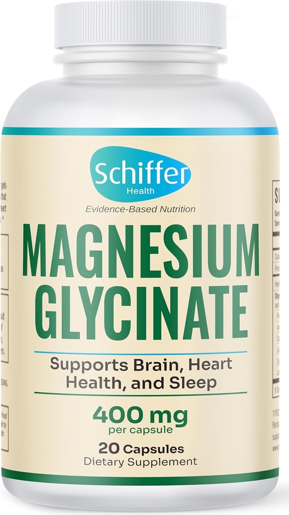 Magnesium Glycinat 400mg, 20 Caps