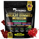 3200 MG Pure Himalayan Shilajit Gummies Organisch für Männer & Frauen mit Probiotika & Magnesium Ashwagnadha Chaga Turmeric Fulvic Acid 105+ Trace Minerals I Vegan Non-GMO I Lab Tested I 90 Count