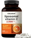NatureBell Liposomal Vitamin C 2.000mg pro Servierung, 240 Kapseln | Hohe Absorption fettlösliche Vitamine – Max Strength Antioxidant* Ergänzung – Non-GMO, Glutenfrei
