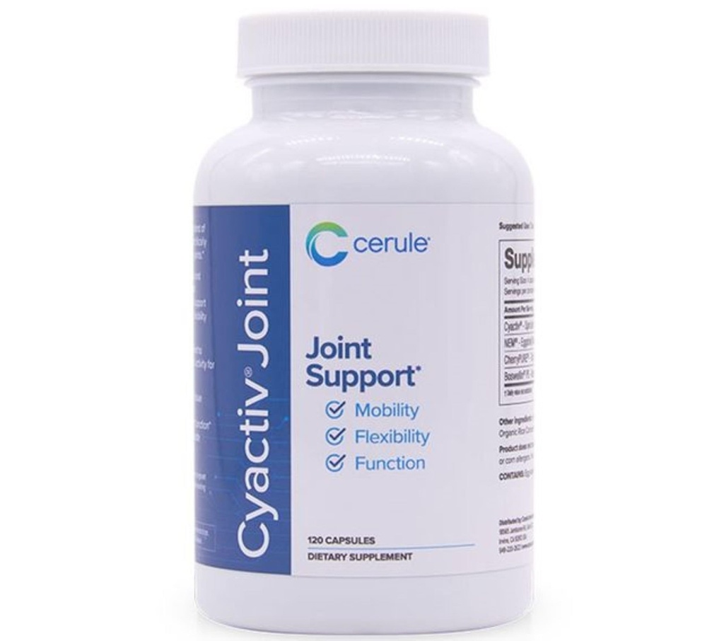 Cerule Cyactiv Spirulina Support Supplement – Natural Joint and Muscle Comfort Formula for Mobility, Energy, and Whole-Body Wellness – Cellular Protection with Antioxidants – 60 Vegetarian Capsules