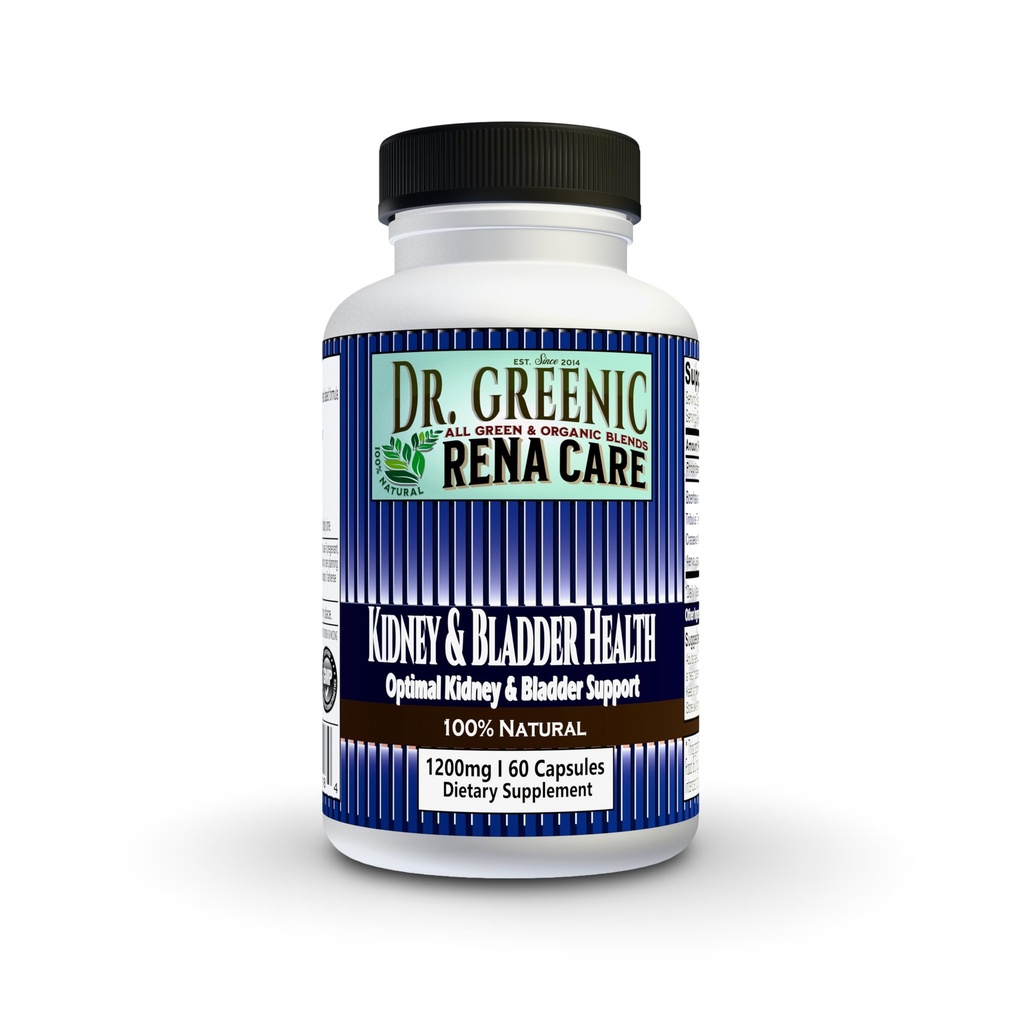 RENA Care Supplement 60 Capsules 1200 Mg | Kidney & Bladder Health | Boerhaavia diffusa, Tribulus Terrestris, Crateava Nurala, Aerva Lanata