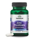 Swanson Zink Picolinat Chelat Mineral Supplement für Erwachsene auf der Suche nach Immun-, Seh- und Prostataunterstützung - Körperbevorzugte Form - 22 mg (60 vegane Kapseln)