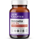 New Chapter, Wholemega, Whole Fish Oil, Extra-Virgin Wild Alaskan Salmon, 1000 mg, 120 Softgels