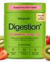Feel Goods Gut Guardian, fibre biologique, poudre probiotique et prébiotique, sans sucre, herbes pour la Bloat, Gut Health Support, santé digestive pour les hommes et les femmes, non OGM, végétalien, fraise Kiwi, 30 portions