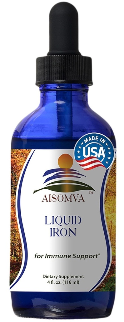 Liquid Iron with Dropper - High Absorption Iron Supplement for Energy, Immune Support & Vitality | Fast-Acting, Bioavailable Formula (4 Fl Oz)