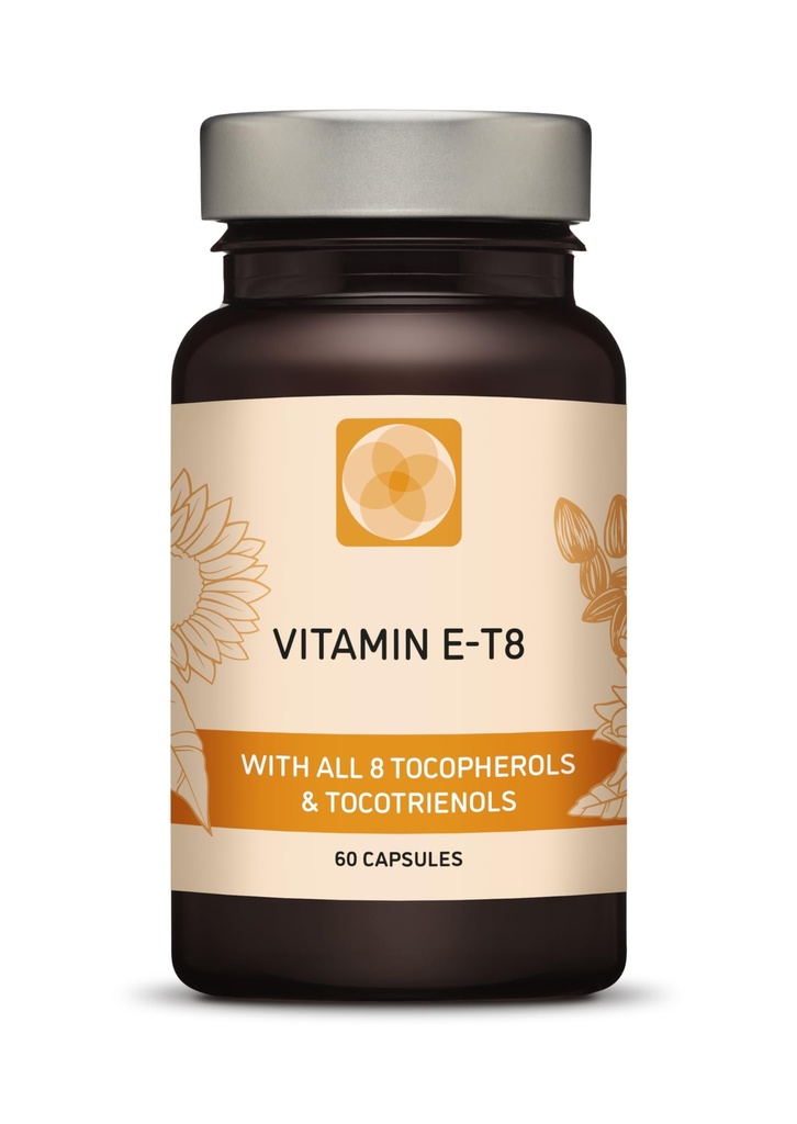 Ultra Tocotriénol 200mg Vitamine E Vegan – Tous les 4 tocotriénols - Alpha Tocotriénol + Beta Tocotriénol + Gamma Tocotriénol + Delta Tocotriénol – Pas de tocophérols - Complexe unique Tocotriénol