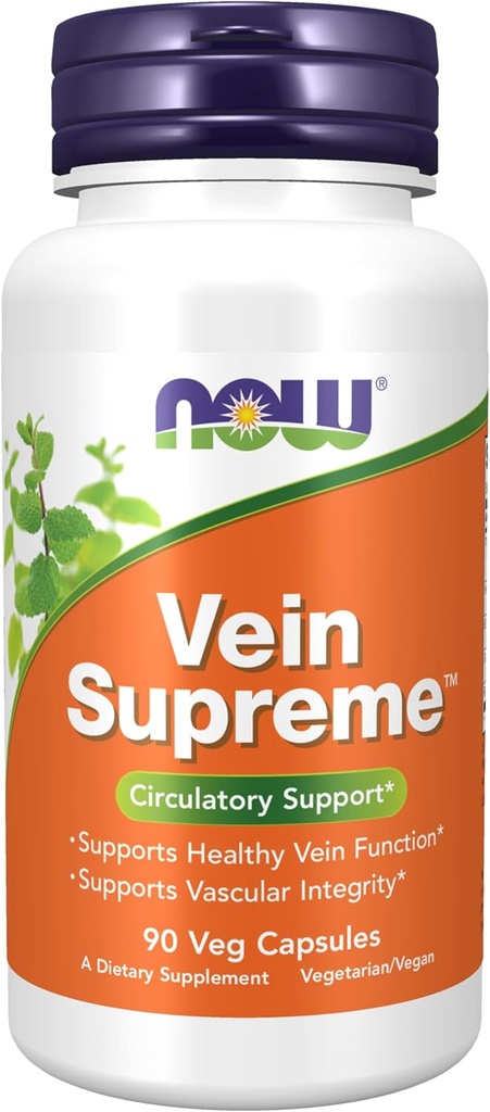 MAINTENANT Compléments alimentaires, Vein SupremeMC, Fonction veinière saine*, Soutien circulatoire*, 90 gélules