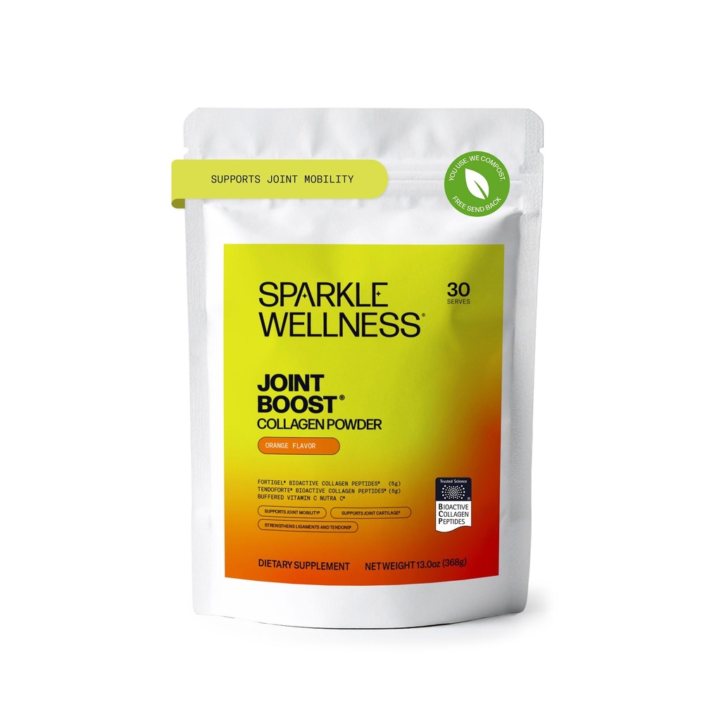 Sparkle Wellness FORTIGEL & TENDOFORTE Collagène Peptides - Poudre de collagène avec vitamine C d'ascorbate de calcium pour soutenir la mobilité conjointe, la santé Tendon & Ligament.