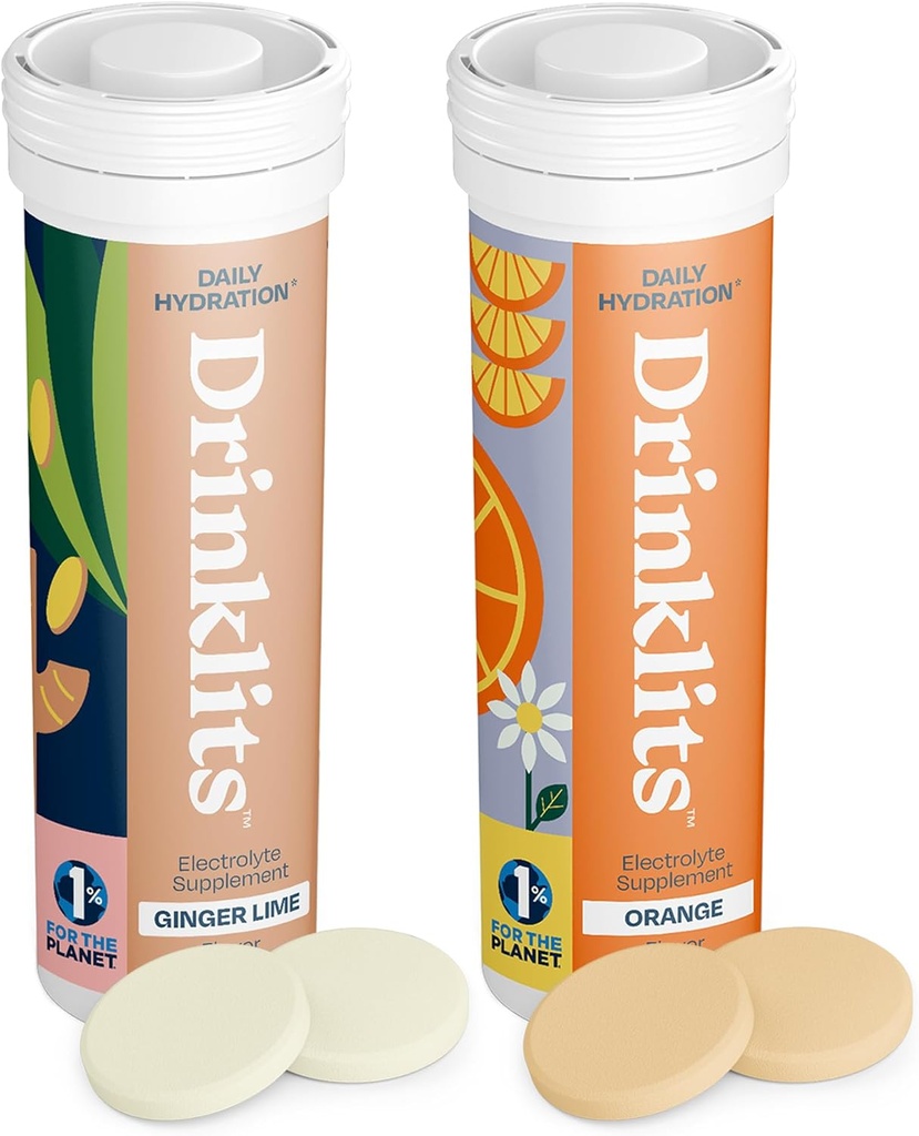 Comprimés d'hydratation de boissons - Electrolytes et vitamines - 2 boîtes (20 portions)