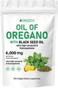 Öl von Oregano mit schwarzem Samenöl 2-in-1 Softgels 6000mg 300 Count Non-GMO Immununterstützung Kräuterformel