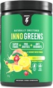 InnoSupps Inno Greens | 28+ Organic Greens & Superfoods | Advanced Prebiotics + Probiotics | Super Antioxidant + Hydration | Spirulina, Chlorella, Ashwagandha - 30 Servietten (Goji Citrus)