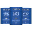 Supplément quotidien digestif et probiotique de FRISKA pour hommes, soutien naturel pour la santé digestive masculine, ballonnement, gaz, soulagement de l'indigestion, soutien de la santé des Guts, lactase et B-vitamines, 90 capsules