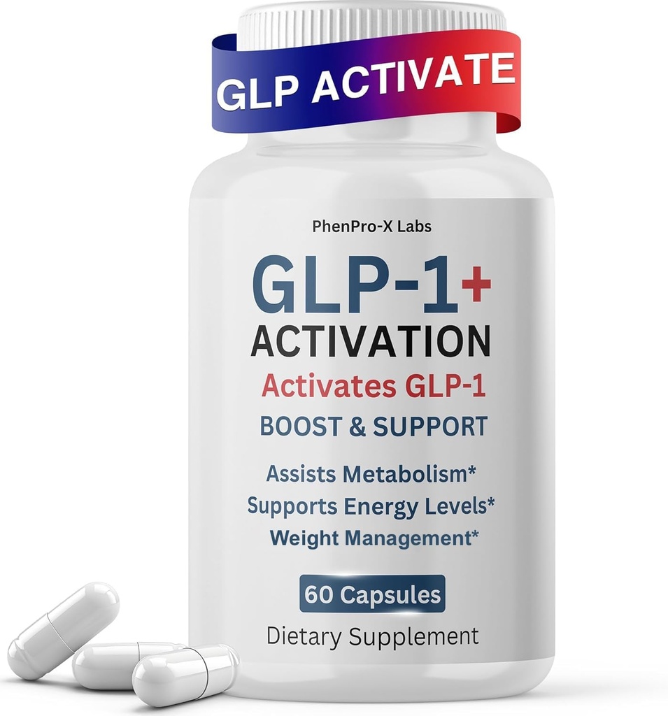 GLP-Activate, GLP-1 Ergänzungen für Frauen und Männer, bietet allgemeine Gesundheitsunterstützung, Nehmen Sie vor Mahlzeit- 60 Kapseln (30 Rich Servings)