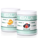 Kiala Nutrition Super Greens, Bio Greens Powder, Spirulina & Chlorella Superfood Powder, Sugar & Gluten Free Vegan, Spectra Blend, Tropical Slush, Mixed Berry 2 Pack
