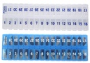 AM PM 31 Tag Einmal-Tag Monatliche Pille Planer Organizer - Großes Zubehör Pillen Boxes Store Medikamente für ganz Month Plus-Komponente für zusätzliche Pillen (AM/PM Clear & Blue) BPA Kostenlos