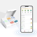 Comfytemp Medicine Box - Smart Medication Organizer mit Free App, Pill Plan auf Pill Box, Alarm Reminder, 4 große Komponenten, wiederaufladbare tragbare Reise Pille Box für Medizin / Vitamine / Ergänzungen