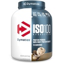 Dymatize ISO100 Whey Protein Pulver Isolieren, Cookies & Creme, 25g Protein, 5 Pfund, 5.5g BCAAs, Weniger als 120 Cal., Glutenfrei, 1g Fett, 1g Zucker, 2g Carb (74 Servierungen)