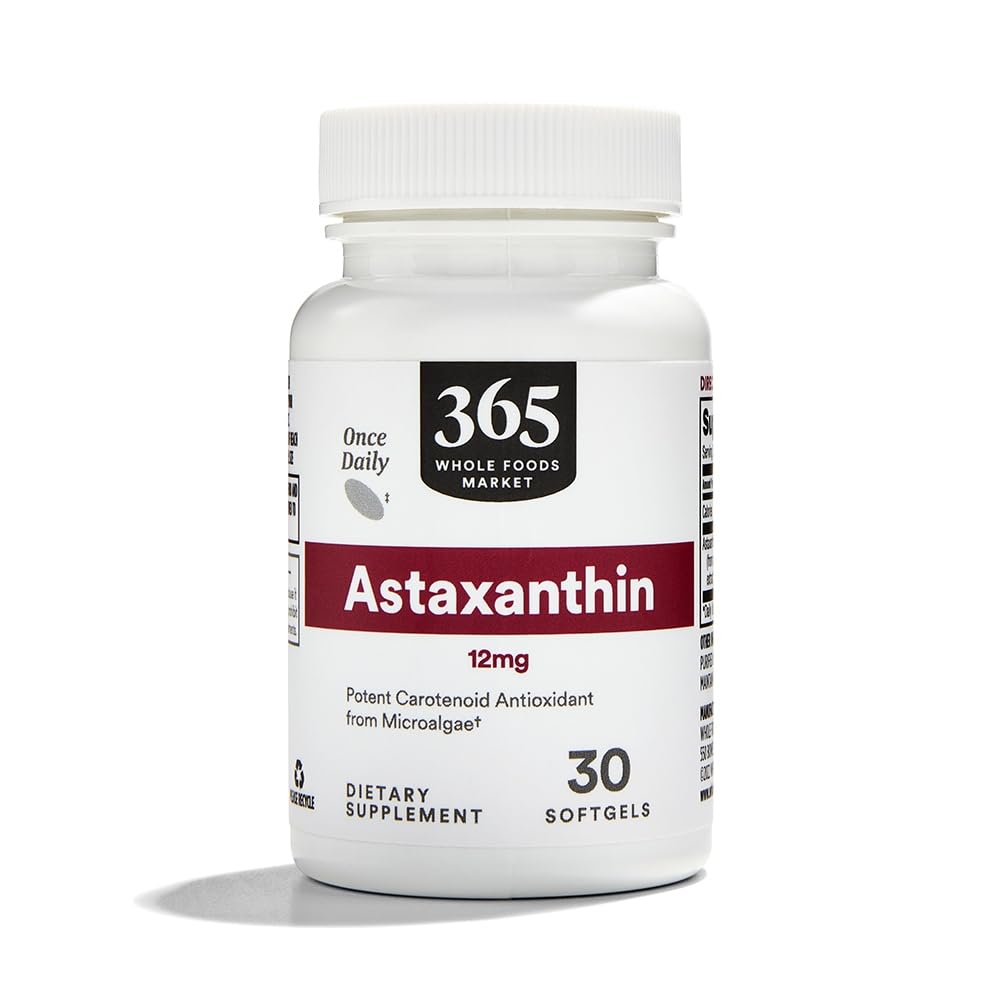 Ganzer Lebensmittelmarkt, Astaxanthin 12mg, 30 ct