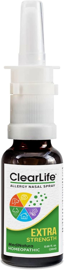 ClearLife Allergy Relief Nasenspray für Multi-Symptom Relief in jeder Region - Homöopathische Formel - 0.68 Unze