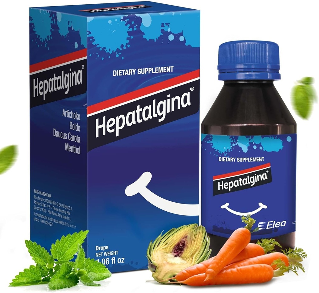 Leberunterstützung Verdauungsschutz - Flüssige Kräuterergänzung mit Artichoke Extrakt für Leberreiniger Detox & Repair - Leber Detox Cleanse Tropfen mit Minze, Boldo & Karotte - 120 ml
