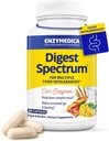 Enzymedica Digest Spectrum, Advanced Digestive Enzymes for Women and Men, Supports Digestion and Multiple Food Intolerances, Fast-Acting Formula for Gas and Bloating Relief, 240 Capsules