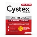 Cystex Dual-Action UTI Pain Relief Tablets, Fast-Acting, 48 Count