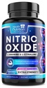 Booster à Oxyde Nitrique 2560mg - Supplément Extra Strength L Arginine & Citrulline pour les hommes et les femmes - Booster Nitrique de soutien musculaire premium - Soutien à l'énergie naturelle et à la santé cardiaque - 120 Capsules