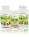 NaturalSlim Candida Cleanse Suppléments de soutien Bundle - Candiseptic Kit Anti Surcroissance, Gut & Colon Cleansing 242 Capsules Total - 28 Jours Programme de nettoyage Formulé par Frank Suarez (1 Pack)