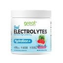 Elektrolyte Pulver Hydration | Real Food Hohe Potenz | Wassermelone 30 Servierungen | Hohe Potenz Elektrolyt Pulver | Hydration Getränk Mischung | Elektrolyt Ergänzung mit Kalium Magnesium Calcium
