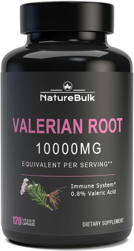 Valerian Root Capsules -Äquivalent zu 1,0000mg, 4X Konzentrierter Extrakt - hochkonzentriert, 120 Kapseln