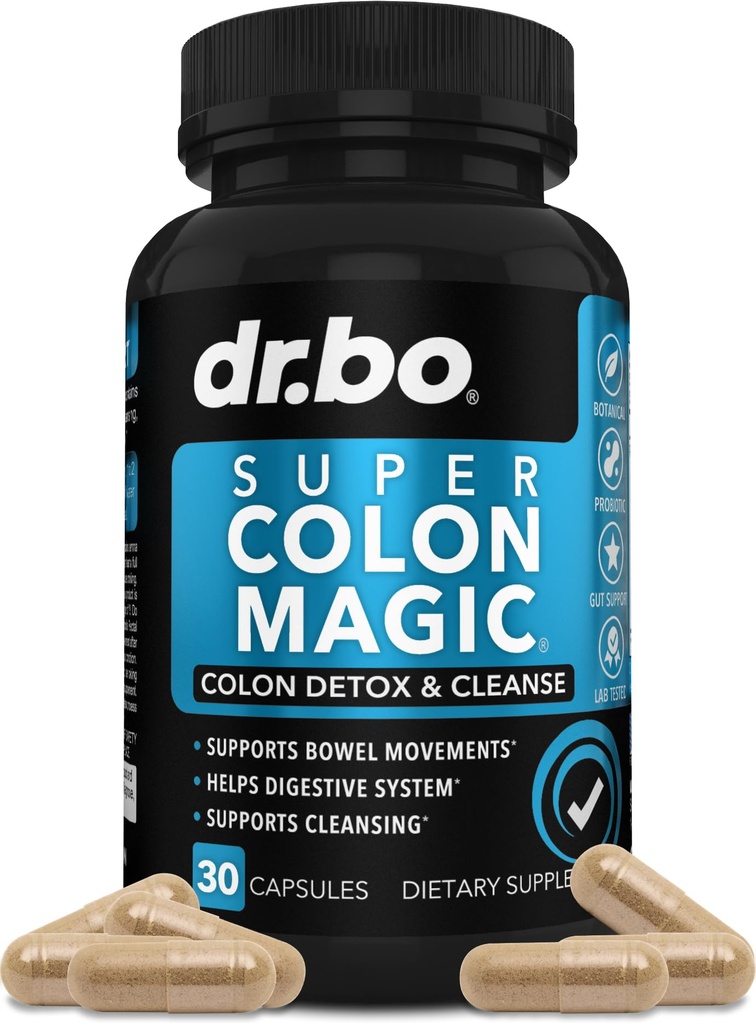 Détox nettoyant Colon pour le poids flush - 15 jours Colon nettoyant pilules et probiotique - Laxatif naturel rapide, le soulagement de la constipation, les suppléments de mouvement Bowel pour l'estomac intestinal Bloating Gut Loss Support