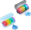 2 Pack Wöchentliche Pille Organizer 7 Tag 2 Mal pro Tag, Sukuos große tägliche Pillen Fälle für Pillen /Vitamin/Fish Oil/Supplements