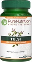 Pure Nutriton Tulsi Extrakt 708mg - 60 Caps (Extrakt Equiv. bis 2585mg Basil Blatt Pulver) mit Eugenolen und Ursolsäure | 60 Veg Caps | Non GMO | Einmal täglich | 60 Tage Versorgung.