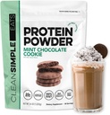 Clean Simple Eats Whey Protein Powder, Mint Chocolate Cookie Flavor, Natürlich gesüßt, 100% Gras Fed Protein Pulver mit Verdauungsenzymen, keine künstlichen Inhaltsstoffe, Glutenfrei, 30 Srvgs