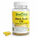 Greenfield Nutritions - Halal Black Seed Oil (Nigella Sativa), système immunitaire de soutien, système digestif et santé des articulations, 90 capsules de légumes liquides
