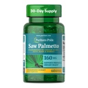 Puritan's Pride Saw Palmetto Extract 160mg, supplément alimentaire traditionnel à base de plantes pour hommes Prostate et soutien de santé urinaire, 60 capsules à libération rapide