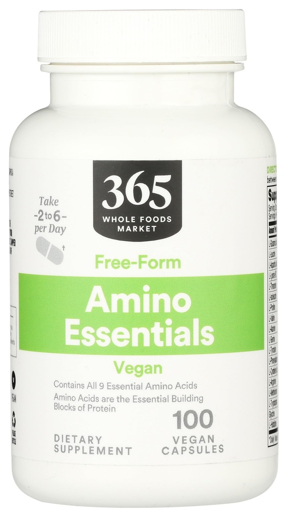 365 von Whole Foods Market, Amino Essentials, 100 Kapseln