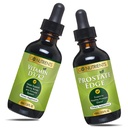 Gehen Nährstoffe flüssiges Vitamin D3 mit K2 (MK-7) Tropfen & Prostata Edge Prostata Ergänzung für Männer mit Pygeum und Säge Palmetto Extrakt Vitamin D3 und K2 flüssige Vitamin Tropfen Das hilft Emotionalstaat