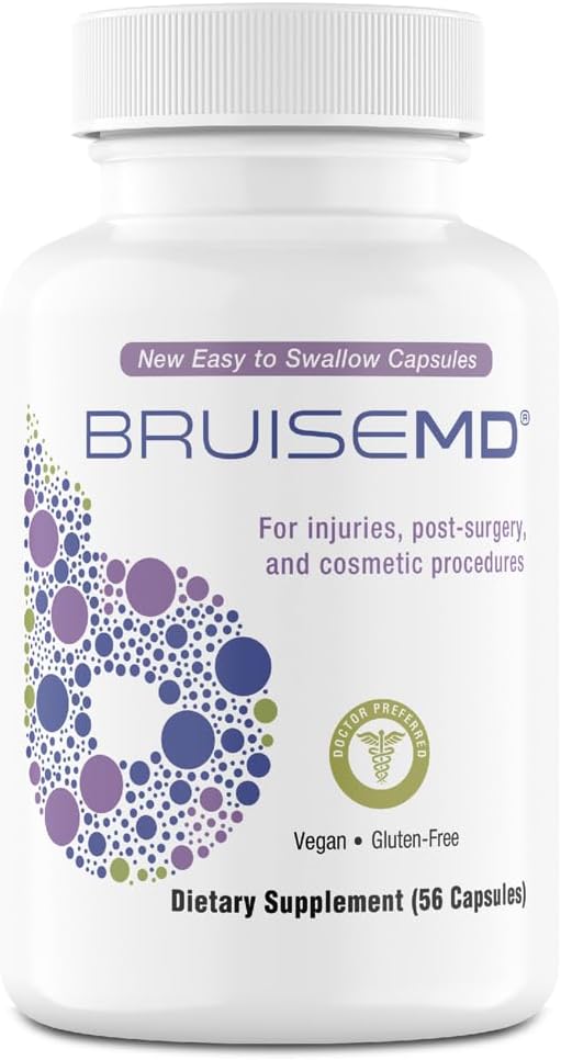 Arnica 1000mg et Bromelain 500mg 2,400GDU/g Supplément pour le Bruising et le Gonflement, Capsules faciles à avaler (14 jours d'approvisionnement) - Formule de traitement d'humidité avancée