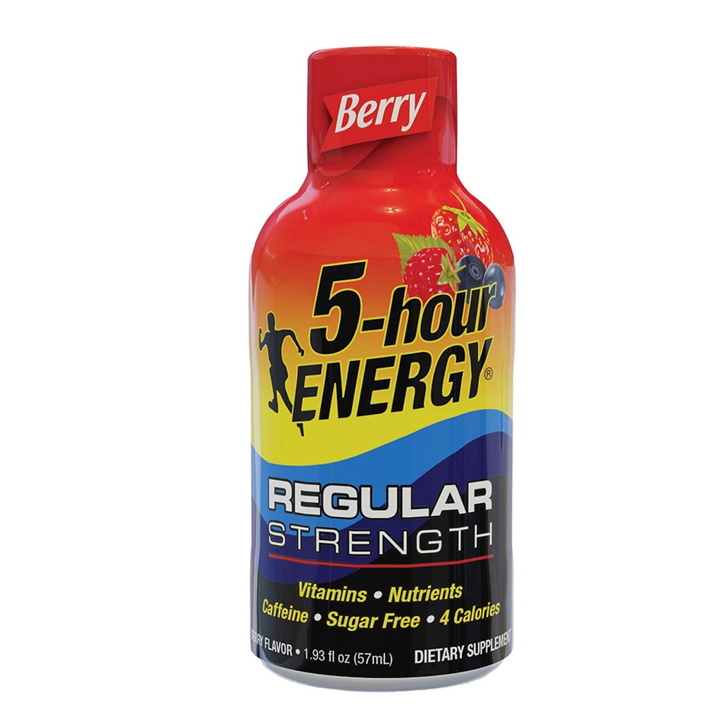 5-hour ENERGY Shot, Regular Strength, Berry, 1.93 oz