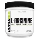 NutraBio L-Arginin-Ergänzung, 750mg Nitric Oxide Precursor, unterstützt Blutfluss, Gefäßgesundheit und Muskelwachstum, 250g