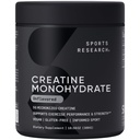 Recherche sportive Créatine monohydratée - gain de masse musculaire, améliorer la performance et la force et soutenir la récupération d'entraînement - 5 g Créatine micronisée - 10,58 oz