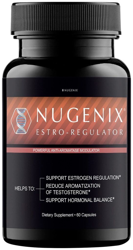 Nugenix Estro-Regulator - DIM Supplement, Estrogen Blocker für Männer und Aromatase Inhibitor, Testosteron Booster - 60 Kapseln
