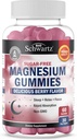 BioSchwartz Sugar Free Magnesium Gummies (30 Servierungen) Berry Flavored Magnesium Citrate Supplement Unterstützt gesunde Nerven Muskeln Energie ruhige Stimmung und Schlaf (Vegan Safe, Non GMO, 60 Gummis)