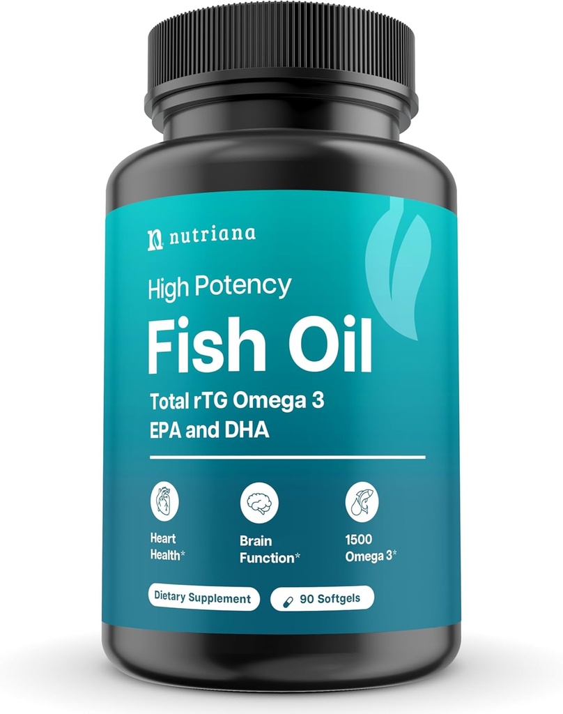 Mini Fish Oil Softgels – Odorless, Burpless & Easy to Swallow – 1500mg Omega-3 mit EPA & DHA – Advanced Formula Fish Oil Minis – Smaller Than a Dime – Wild Caught – 90 (Big, Capsule)