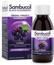 Sambucol Black Elderberry Syrup - Sambucus Elderberry Syrup, Black Elderberry Liquid, Immune Support, Elderberry Syrup für Kinder und Erwachsene, High Antioxidants, Gluten Free - Original Formula, 4 Fl Oz
