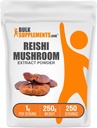 BulkSupplements.com Reishi Pilz-Extrakt-Pulver - Reishi Pilz-Pulver, Beilage für Gesamt-Well-Being - Glutenfrei, 1g pro Servierung, 250g (8.8 oz) (Pack von 1)