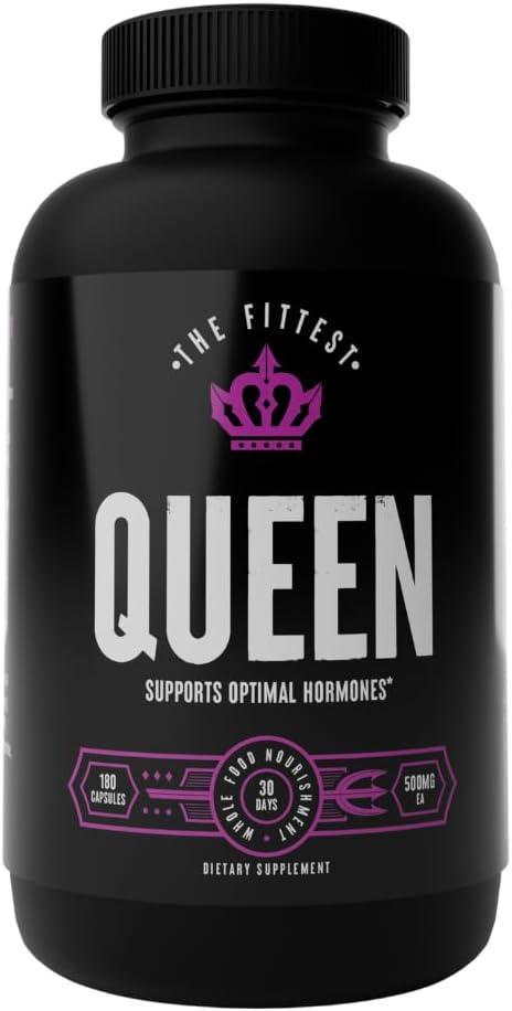 Die Fittest Queen Organ Supplement, Hormon & Energie Unterstützung, 180 Kapseln