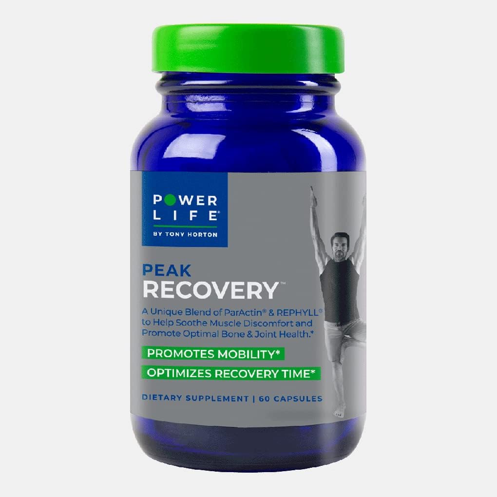 Tony Horton PowerLife Peak Recovery Supplement, um Muskeln Soreness von Workouts zu reduzieren, Mobilität zu fördern und Erholungszeit zu optimieren, 60 Zähler