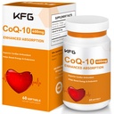KFG CoQ10 400mg Softgels, Coenzym Q10 Ergänzungen unterstützen Herzgesundheit, Herz-Kreislauf-Gesundheit, Immunsystem & Zelluläre Energieproduktion, Glutenfrei